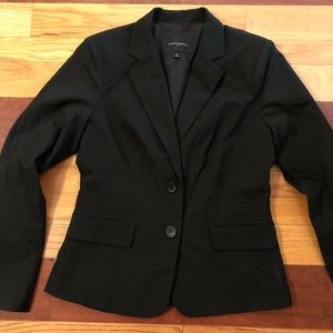 Banana Republic Factory Black 2-Button Blazer